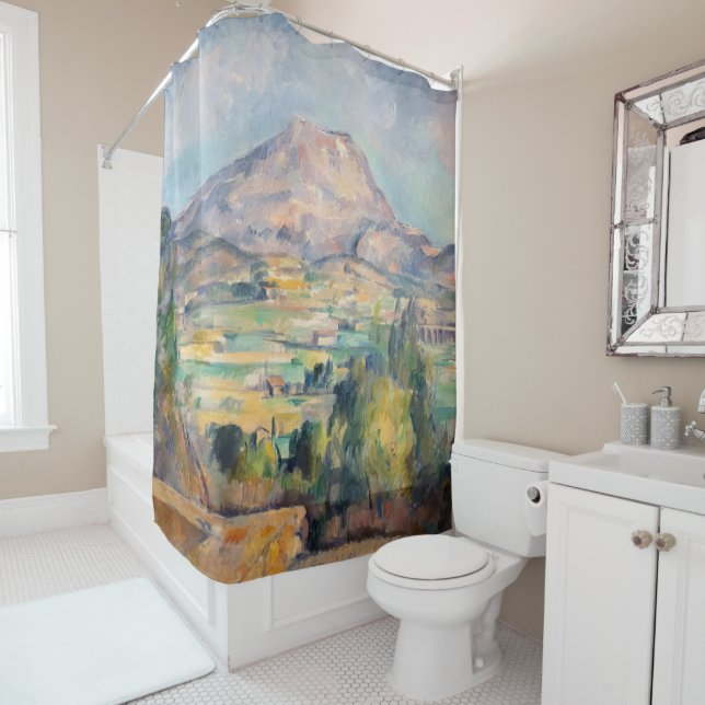 Paul Cezanne - Mont Sainte-Victoire Shower Curtain (In Situ)