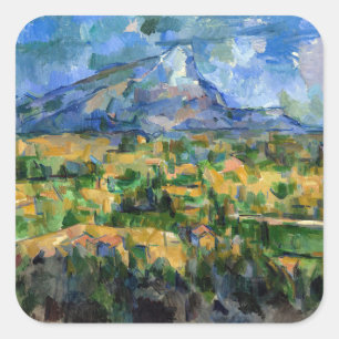 Paul Cezanne - Mont Sainte-Victoire Square Sticker