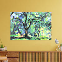 Paul Cezanne painting, Forest,