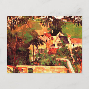 Paul Cezanne painting, Landscape at Auvers Postcard