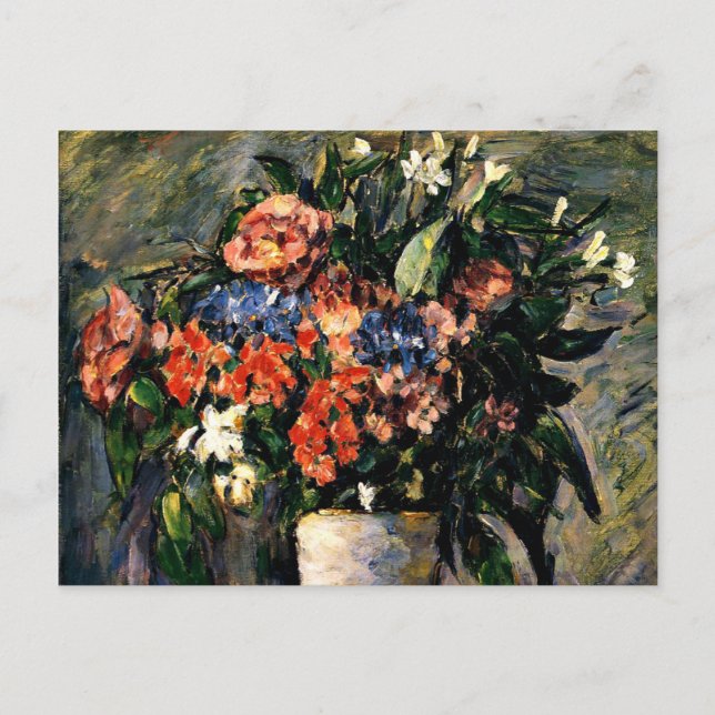 Paul Cezanne painting, Pot of Flowers, 1876 Postcard (Front)