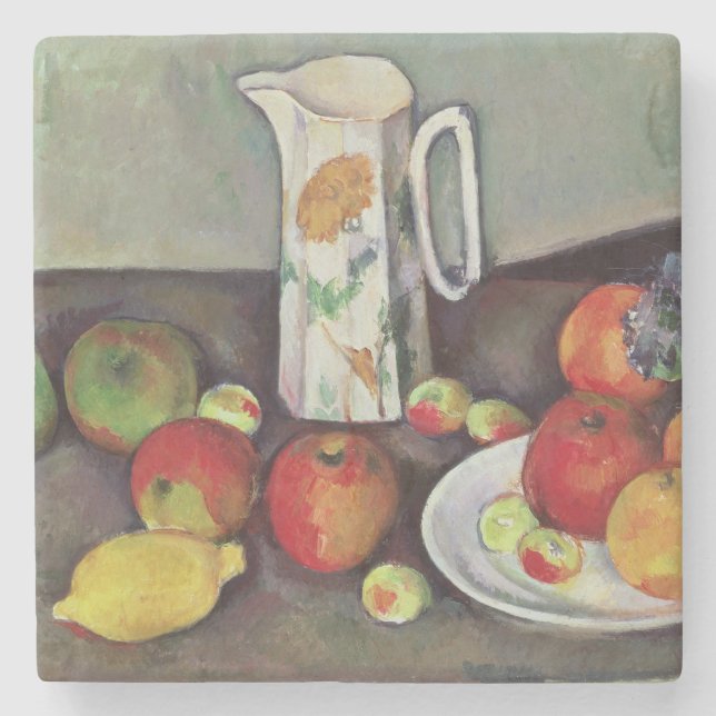 Paul Cezanne | Paul Cezanne | Still life with milk Stone Coaster (Front)