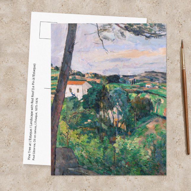 Paul Cezanne - Pine tree at Estaque Postcard (Creator Uploaded)