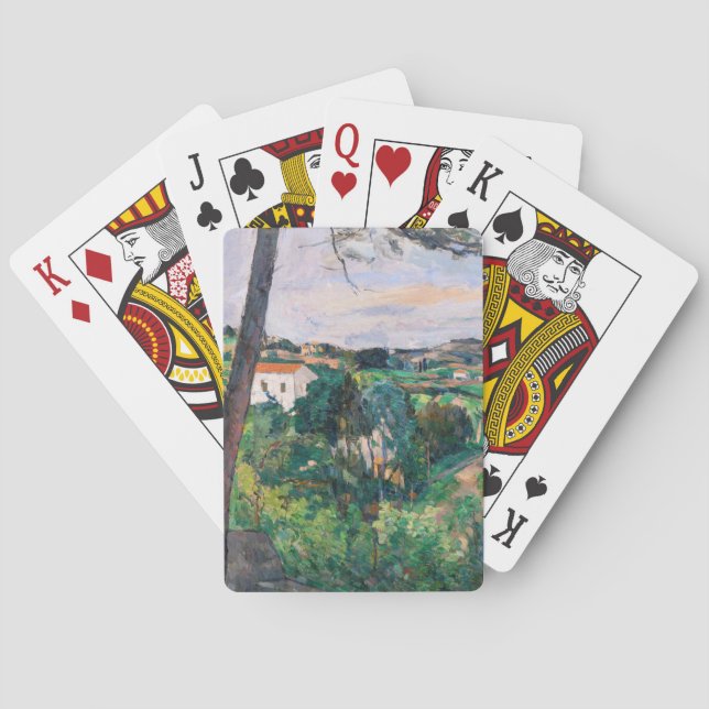 Paul Cezanne - Pine tree at L'Estaque Playing Cards (Back)