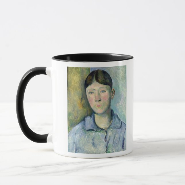 Paul Cezanne | Portrait of Madame Cezanne, 1885-90 Mug (Left)