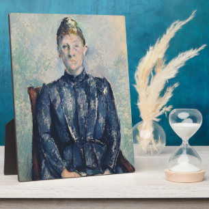 Paul Cezanne Portrait of Madame Cezanne, c.1890 Plaque