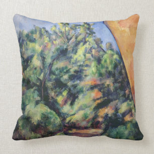 Paul Cezanne Red rock, c.1895 (oil on canvas) Cushion