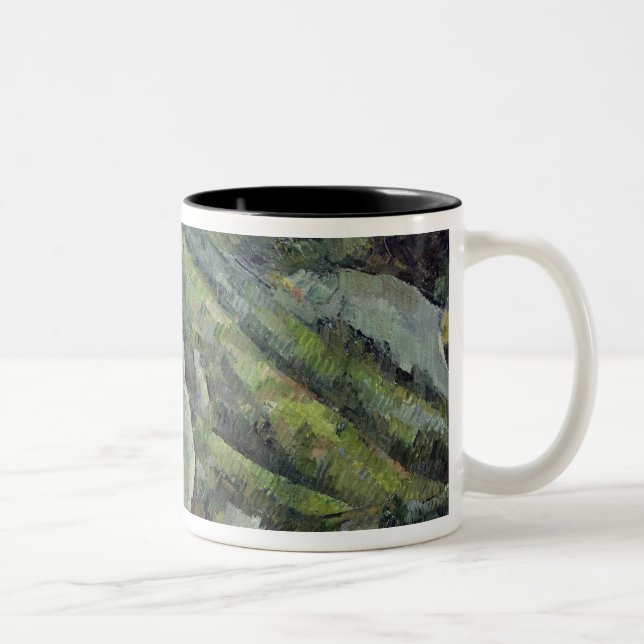 Paul Cezanne | Rocks at L'Estaque, 1879-82 Two-Tone Coffee Mug (Right)