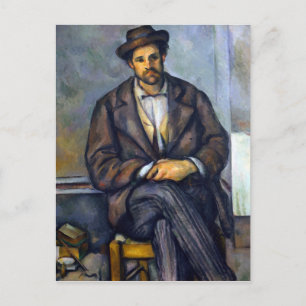 Paul Cezanne Seated Peasant Postcard