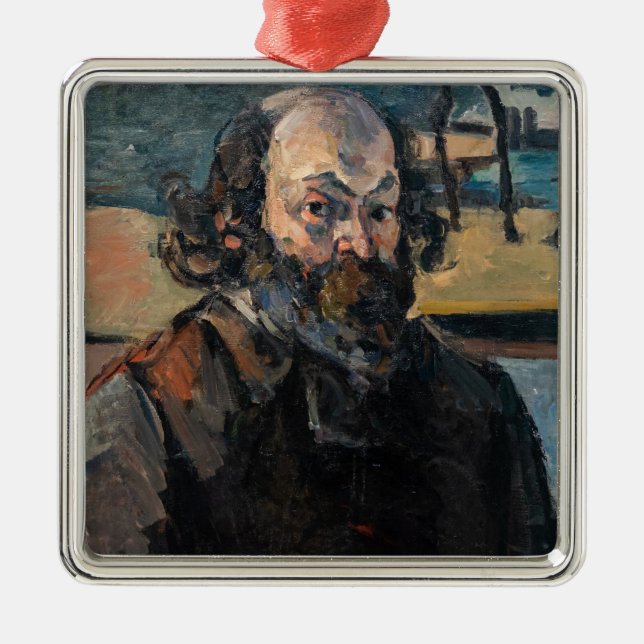 Paul Cezanne - Self-portrait Metal Tree Decoration (Front)