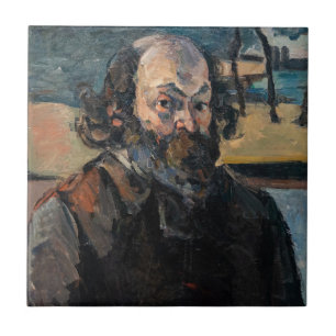 Paul Cezanne - Self-portrait Tile