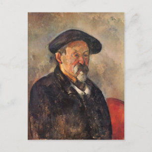 Paul Cezanne- Self-Portrait with Beret Postcard