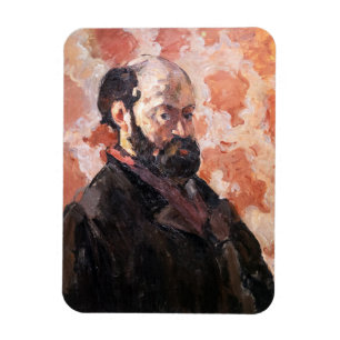Paul Cezanne - Self-portrait with pink background Magnet