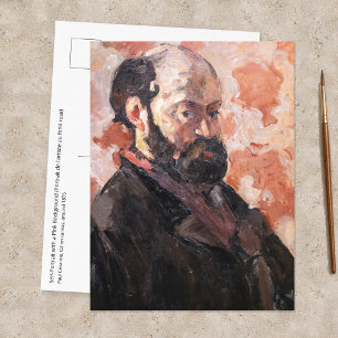 Paul Cezanne - Self-portrait with pink background Postcard