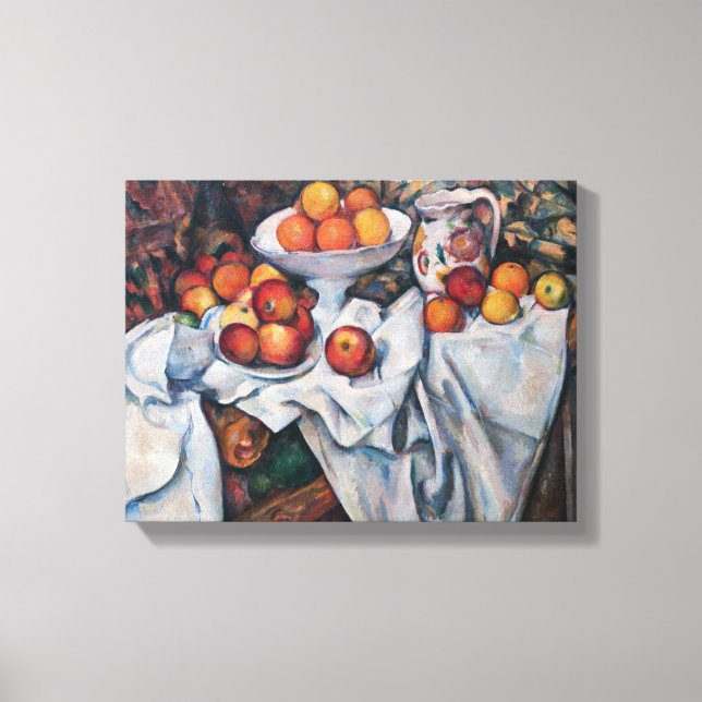 Paul Cezanne - Still Life, Apples and Oranges Canvas Print (Front)