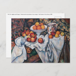 Paul Cezanne - Still Life, Apples and Oranges Postcard