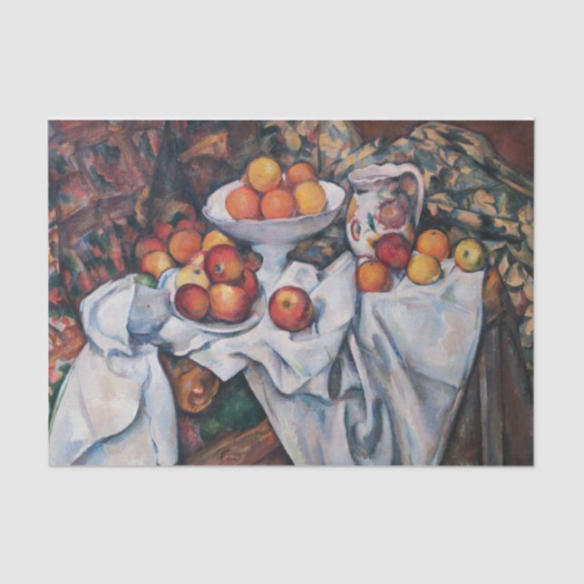 Paul Cezanne - Still Life, Apples and Oranges Tissue Paper (Front)