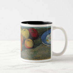 Paul Cezanne   Still life of apples and biscuits,  Two-Tone Coffee Mug