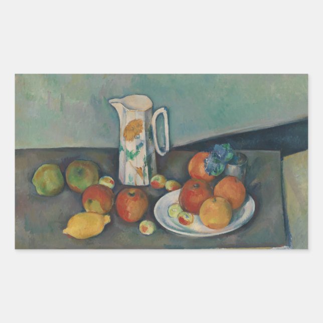 Paul Cezanne - Still Life Rectangular Sticker (Front)