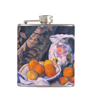Paul Cezanne - Still Life with a Curtain Hip Flask