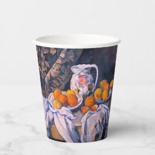 Paul Cezanne - Still Life with a Curtain Paper Cups