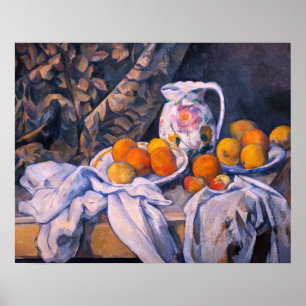 Paul Cezanne - Still Life with a Curtain Poster