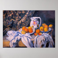 Paul Cezanne - Still Life with a Curtain
