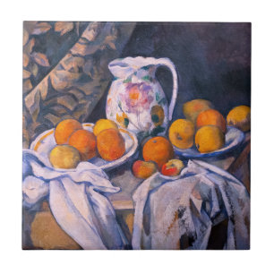 Paul Cezanne - Still Life with a Curtain Tile