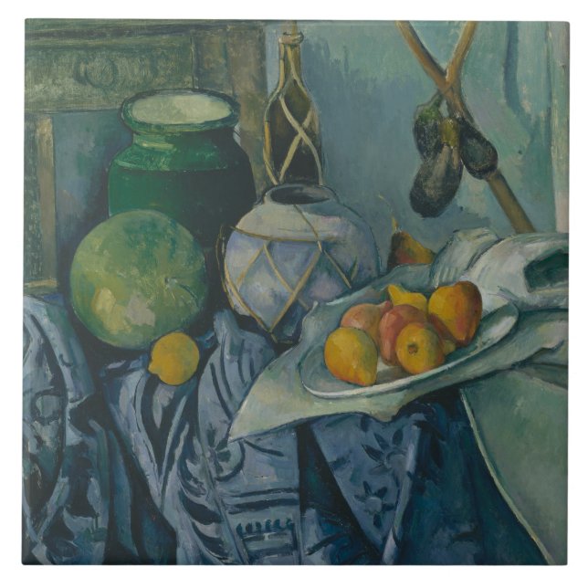 Paul Cezanne - Still Life with a Ginger Jar Tile (Front)