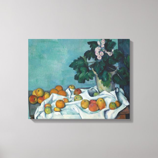 Paul Cezanne | Still Life with Apples and a Pot of Canvas Print (Front)