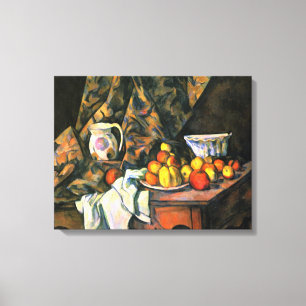 Paul Cezanne - Still life with apples and peaches Canvas Print