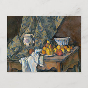 Paul Cezanne Still Life with Apples and Peaches, Postcard