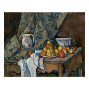 Paul Cezanne   Still Life with Apples and Peaches, Poster