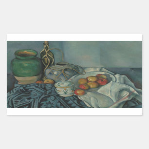 Paul Cezanne - Still Life with Apples Rectangular Sticker