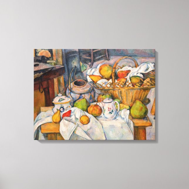 Paul Cezanne - Still Life with Basket Canvas Print (Front)