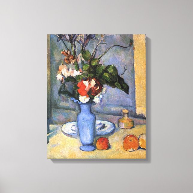 Paul Cezanne - Still Life with Blue vase Canvas Print (Front)