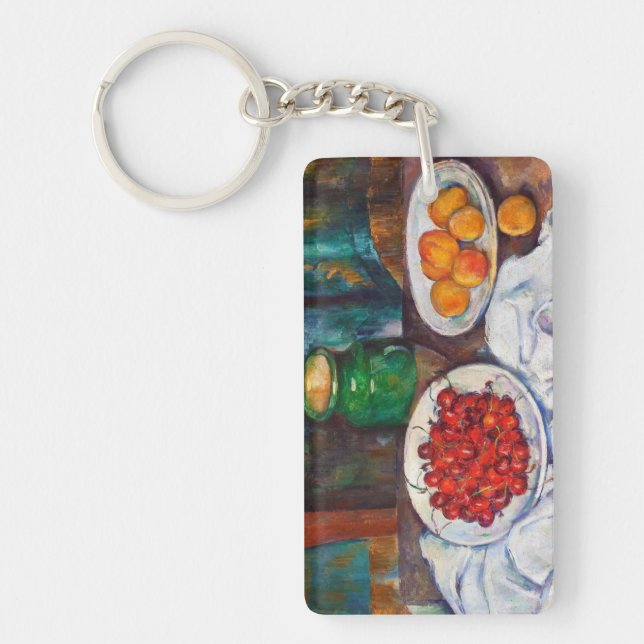 Paul Cezanne Still Life With Cherries And Peaches Key Ring (Front)