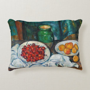 Paul Cezanne - Still Life with Cherries and Peachs Decorative Cushion