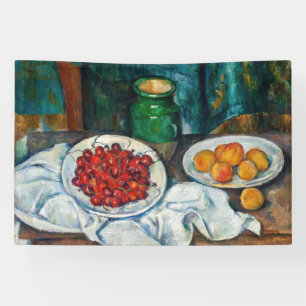 Paul Cezanne - Still Life with Cherries & Peaches Banner