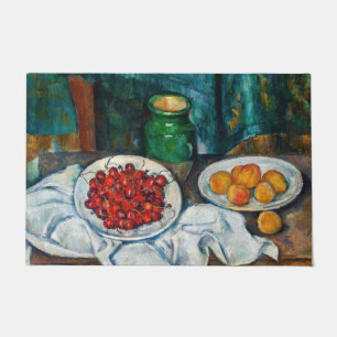 Paul Cezanne - Still Life with Cherries & Peaches Doormat