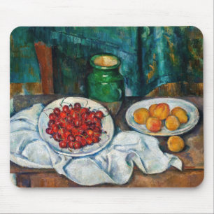 Paul Cezanne - Still Life with Cherries & Peaches Mouse Pad
