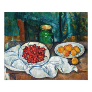 Paul Cezanne - Still Life with Cherries & Peaches Photo Print