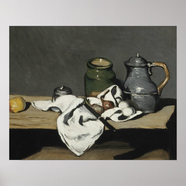 Paul Cezanne - Still Life with Kettle Poster (Front)