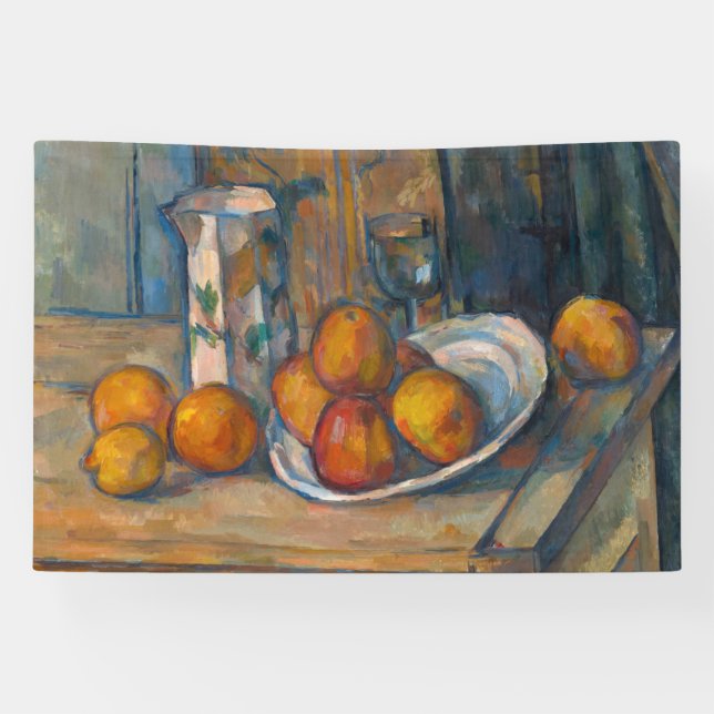 Paul Cezanne - Still Life with Milk Jug and Fruits Banner (Horizontal)