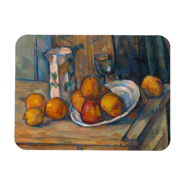 Paul Cezanne - Still Life with Milk Jug and Fruits Magnet (Horizontal)