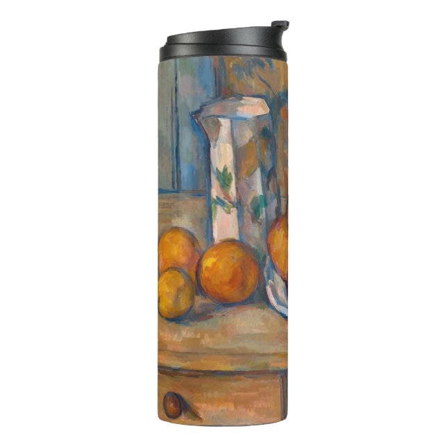 Paul Cezanne - Still Life with Milk Jug and Fruits Thermal Tumbler (Rotated Left)