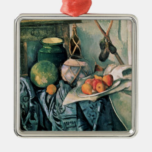 Paul Cezanne   Still Life with Pitcher and Aubergi Metal Tree Decoration