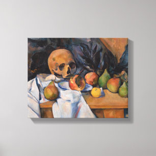 Paul Cezanne - Still Life with Skull Canvas Print