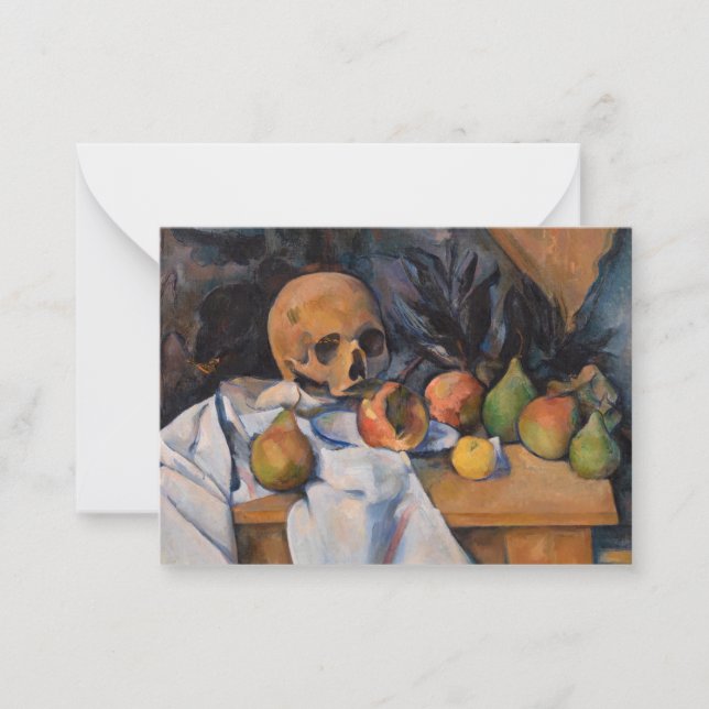 Paul Cezanne - Still Life with Skull Card (Front)