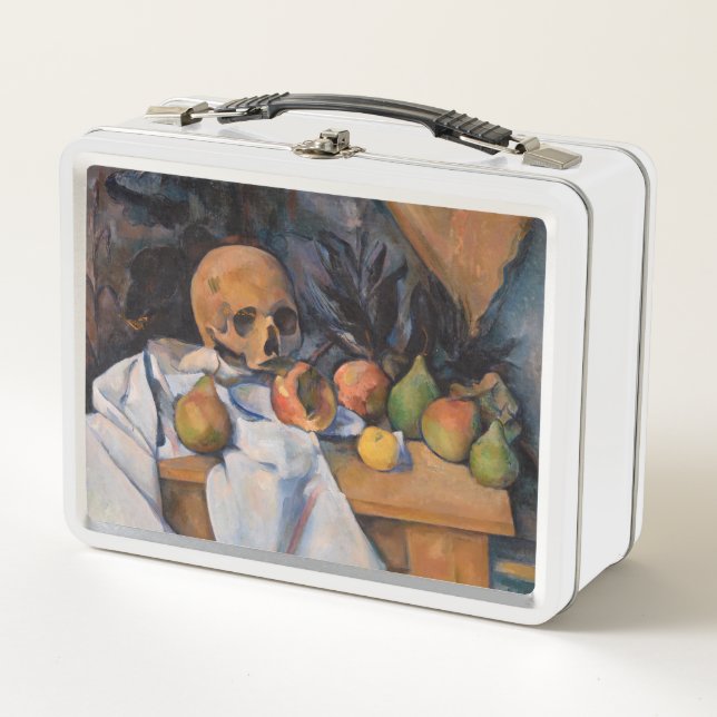 Paul Cezanne - Still Life with Skull Metal Lunch Box (Front)